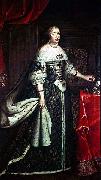 Charles Beaubrun Anne d'Autriche en costume royal painting